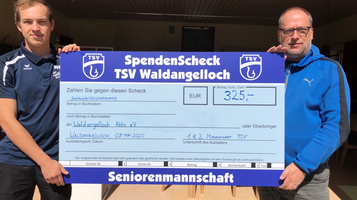 Spende TSV Waldangelloch