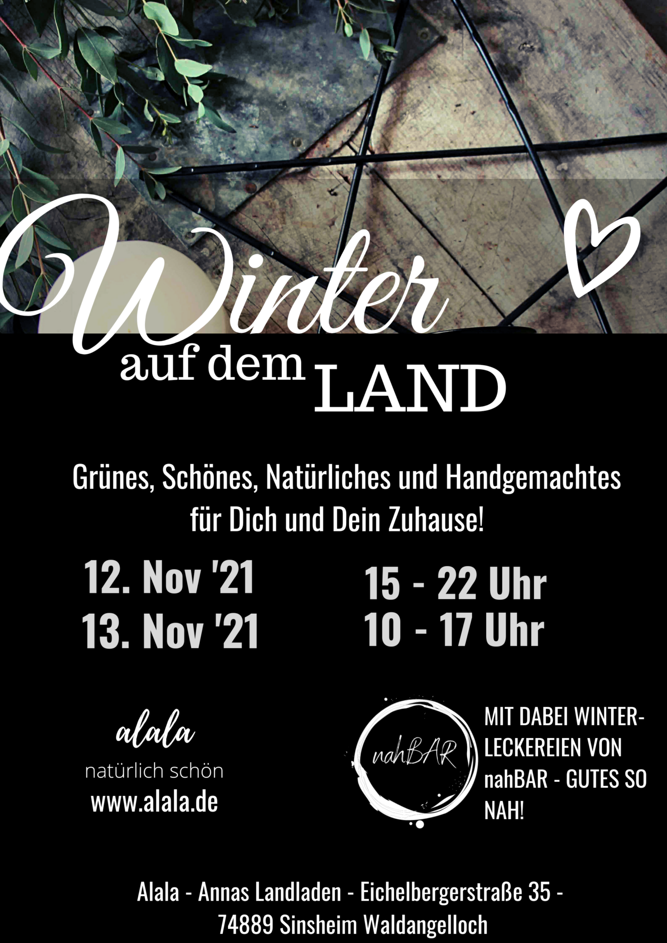 Winter auf dem Land - Ein Angebot Mitte November