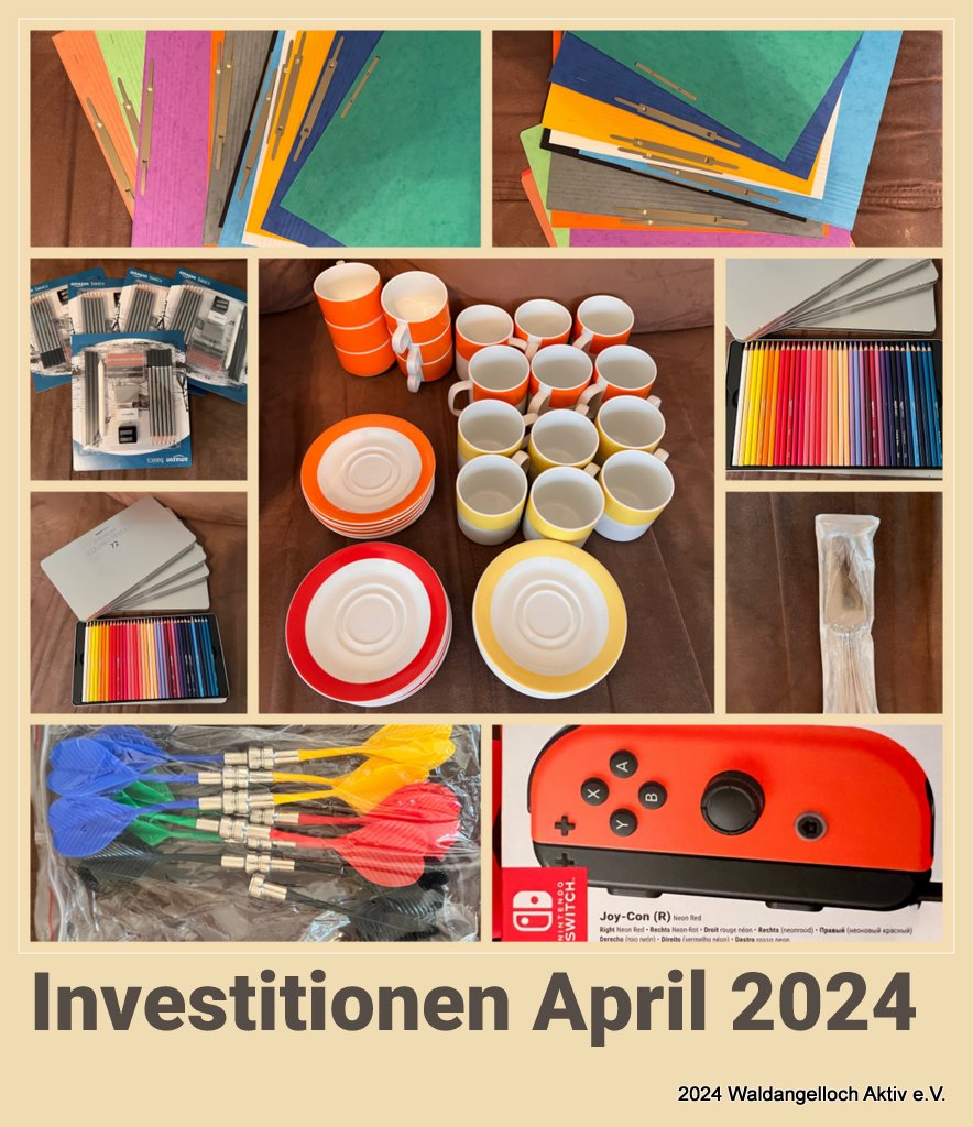 Dorftreff - Investitionen im April 2024