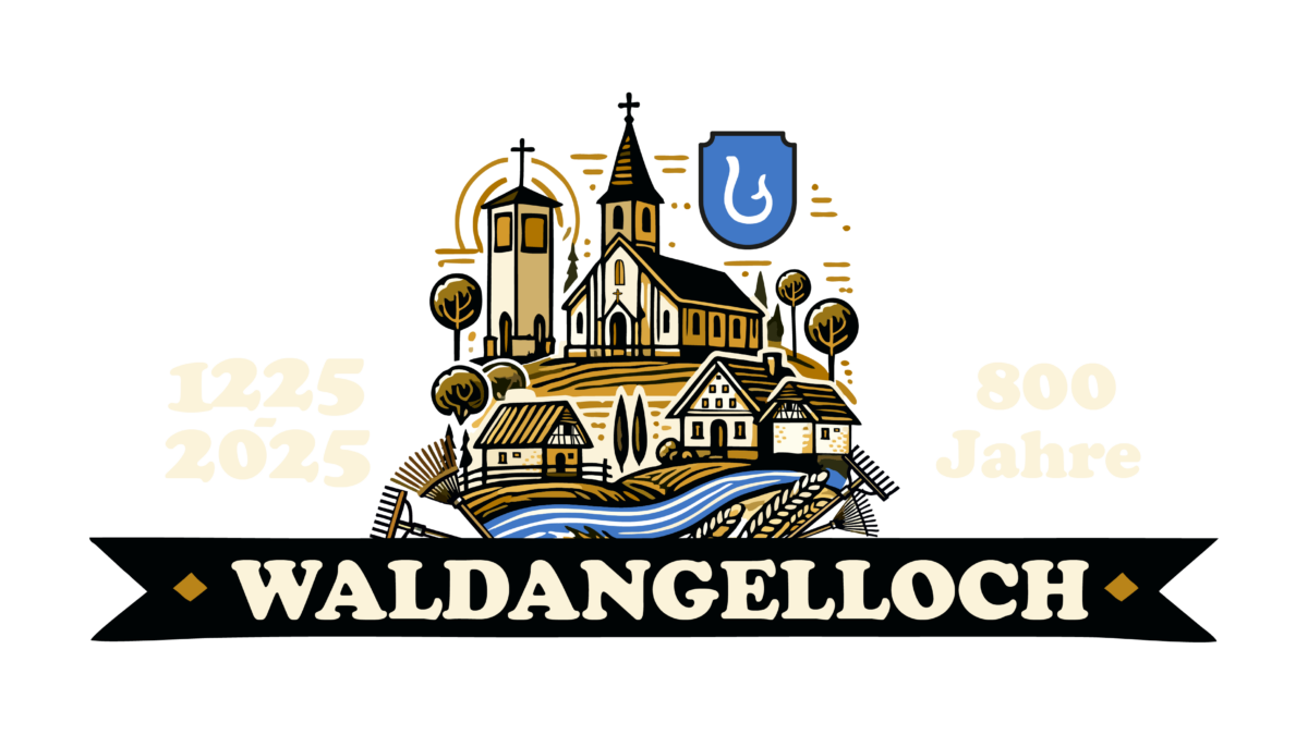 800 Jahre Waldangelloch LOGO