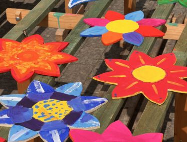 370 Blumen aus Holz