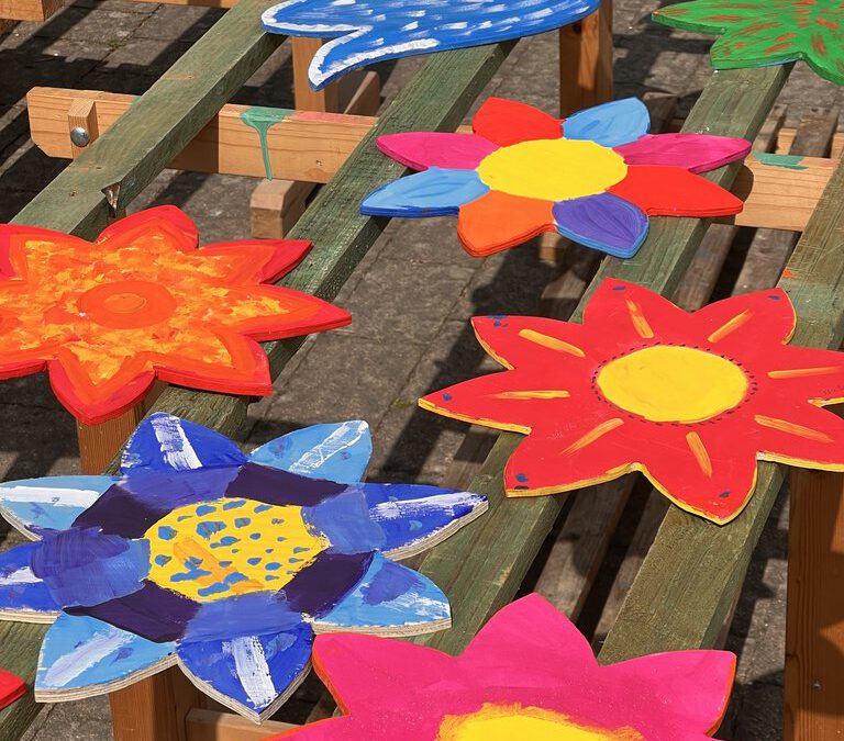 370 Blumen aus Holz