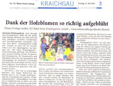 Rhein-Neckar-Zeitung - Artikel 23.05.2025 Waldangelloch blüht auf.