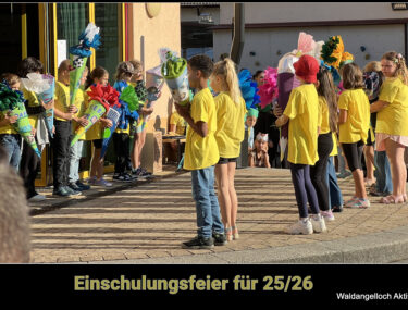Unterstützung Grundschule Waldangelloch und Förderverein der Grundschule