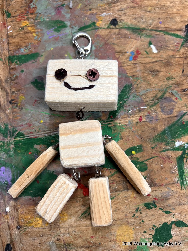 Roboter als Schlüsselanhänger